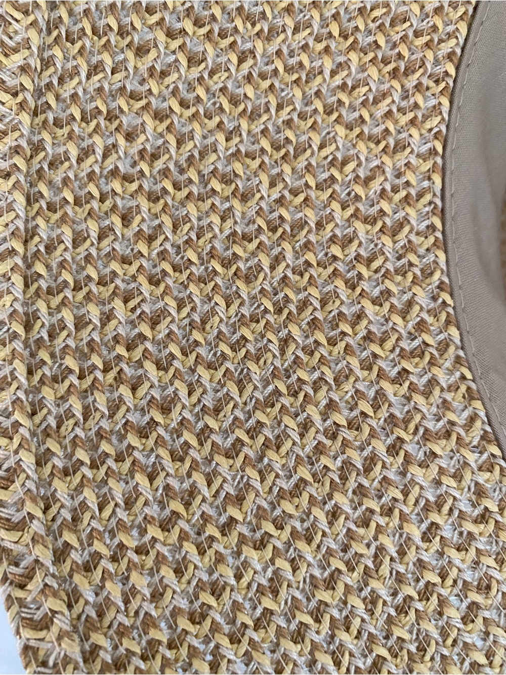 Wallaroo Naomi women’s beaded bucket hat made from natural woven fibers.  UPF 50 - Picture 6 of 6
